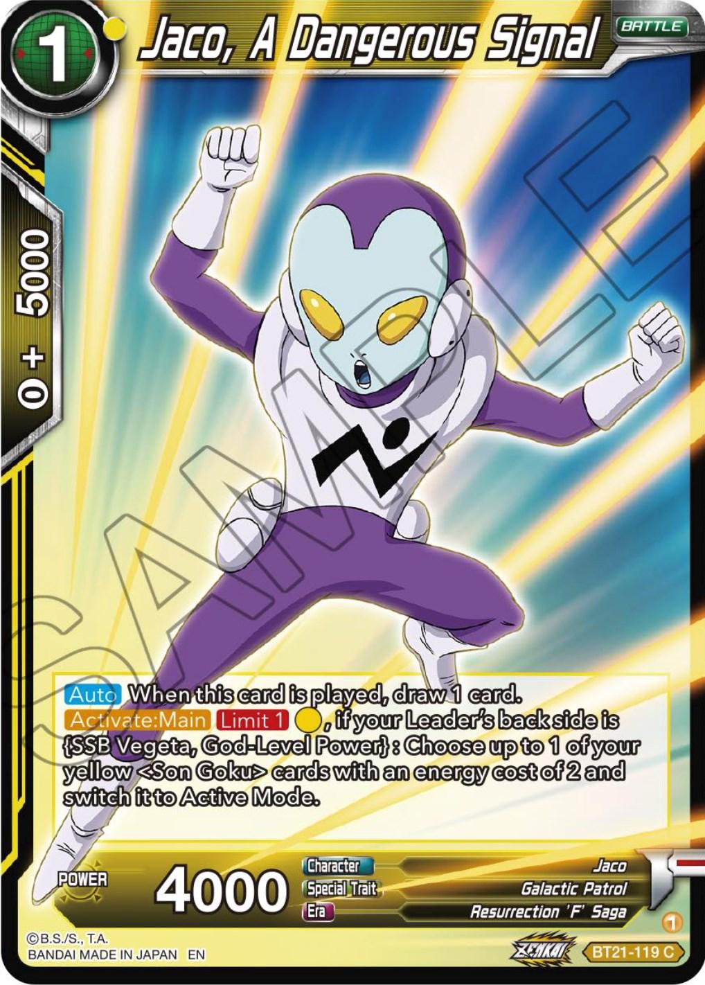 Jaco, A Dangerous Signal