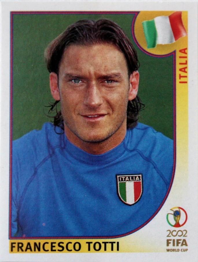 Francesco Totti #470 2002 Panini World Cup Korea Japan Sticker Soccer