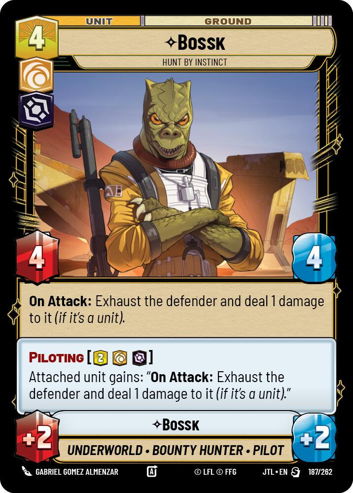 Bossk - Hunt By Instinct #187 Star Wars Unlimited: Jump to Lightspeed
