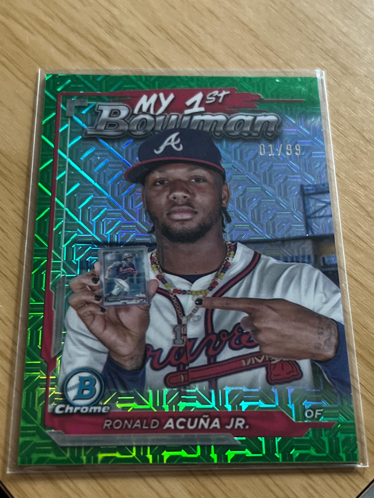 Ronald Acuna Jr. [Green Mojo Refractor] #M1B-8