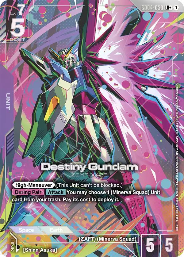 Destiny Gundam [LR+ Holo] #GD04-050 Prices | Gundam Phantom Aria