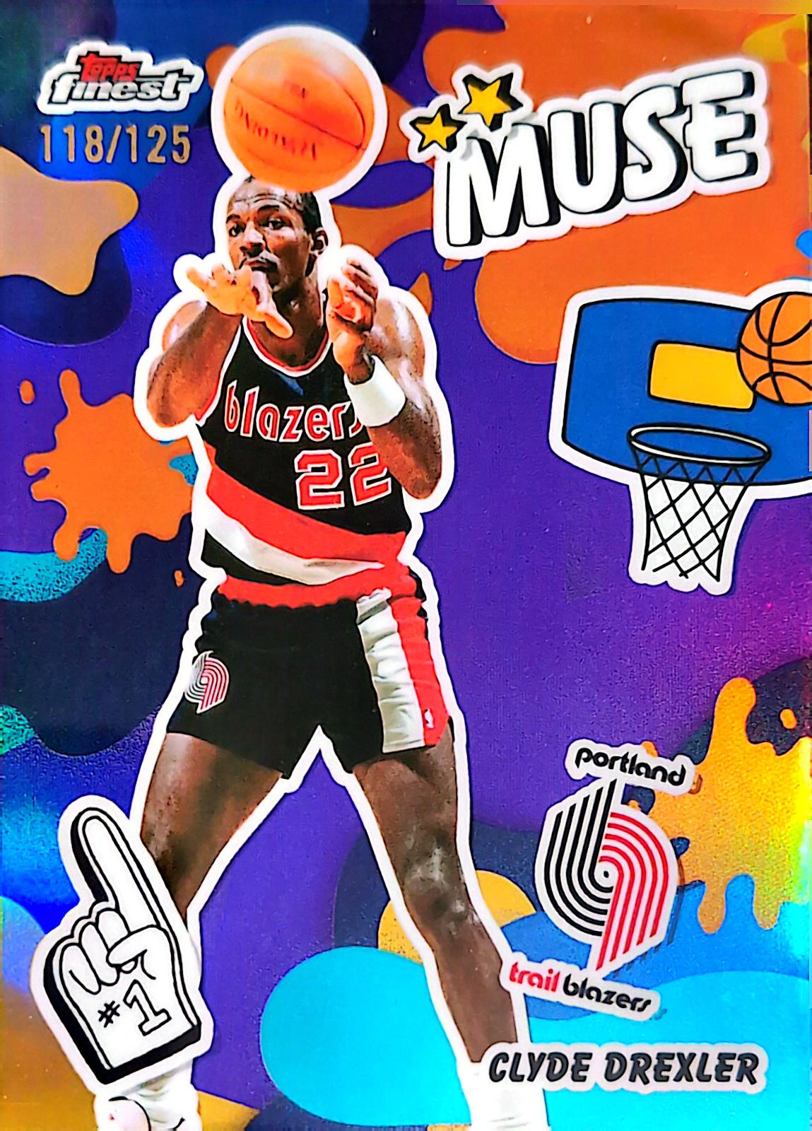 Clyde Drexler [Purple X-Fractor] #M-22