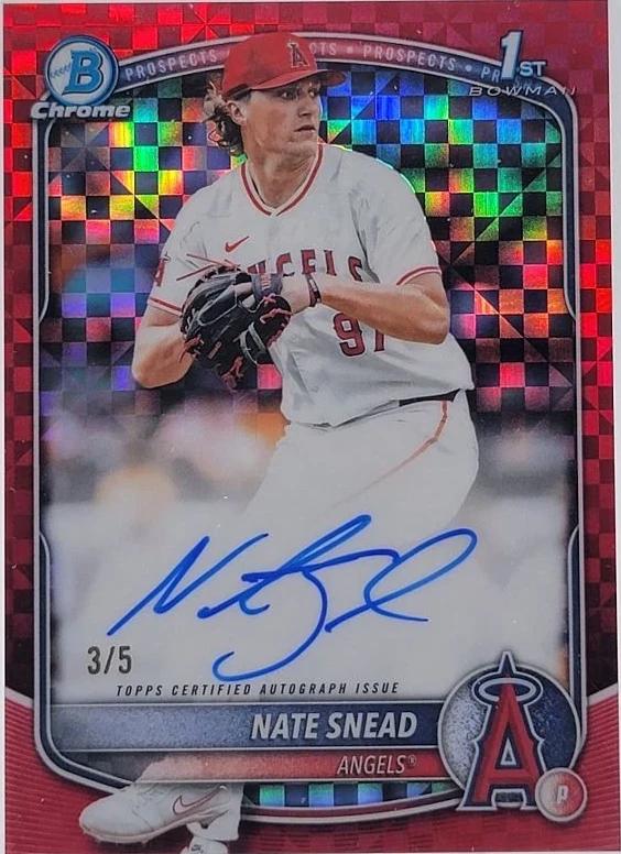 Nate Snead [Red X-Fractor] #CPA-NSN