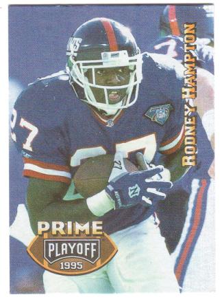 Rodney Hampton #175 1995 Playoff Prime Football