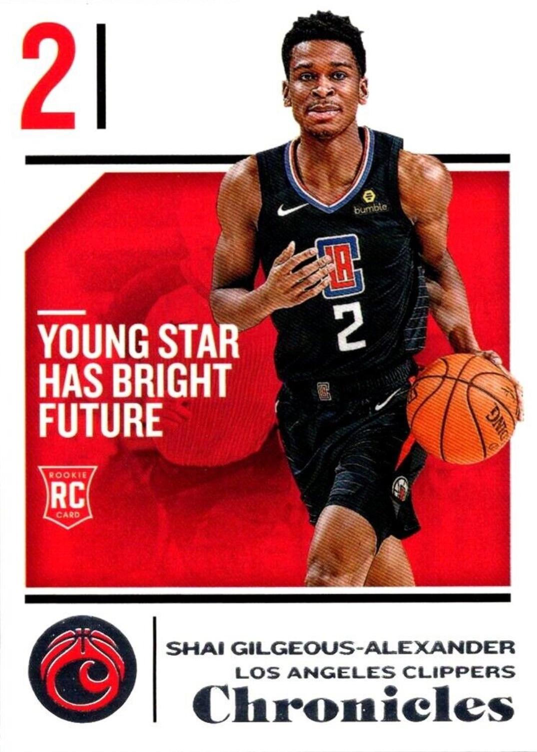 Shai Gilgeous Alexander #89 Basketball Cards 2018 Panini Chronicles