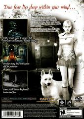 Back Cover | Haunting Ground Playstation 2
