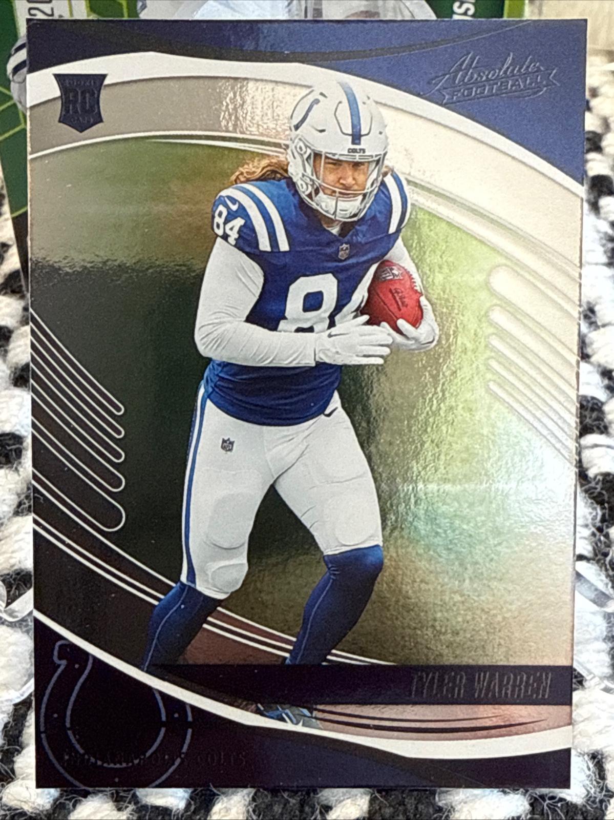 Tyler Warren [Black] #195 Prices [Rookie] | 2025 Panini Absolute ...