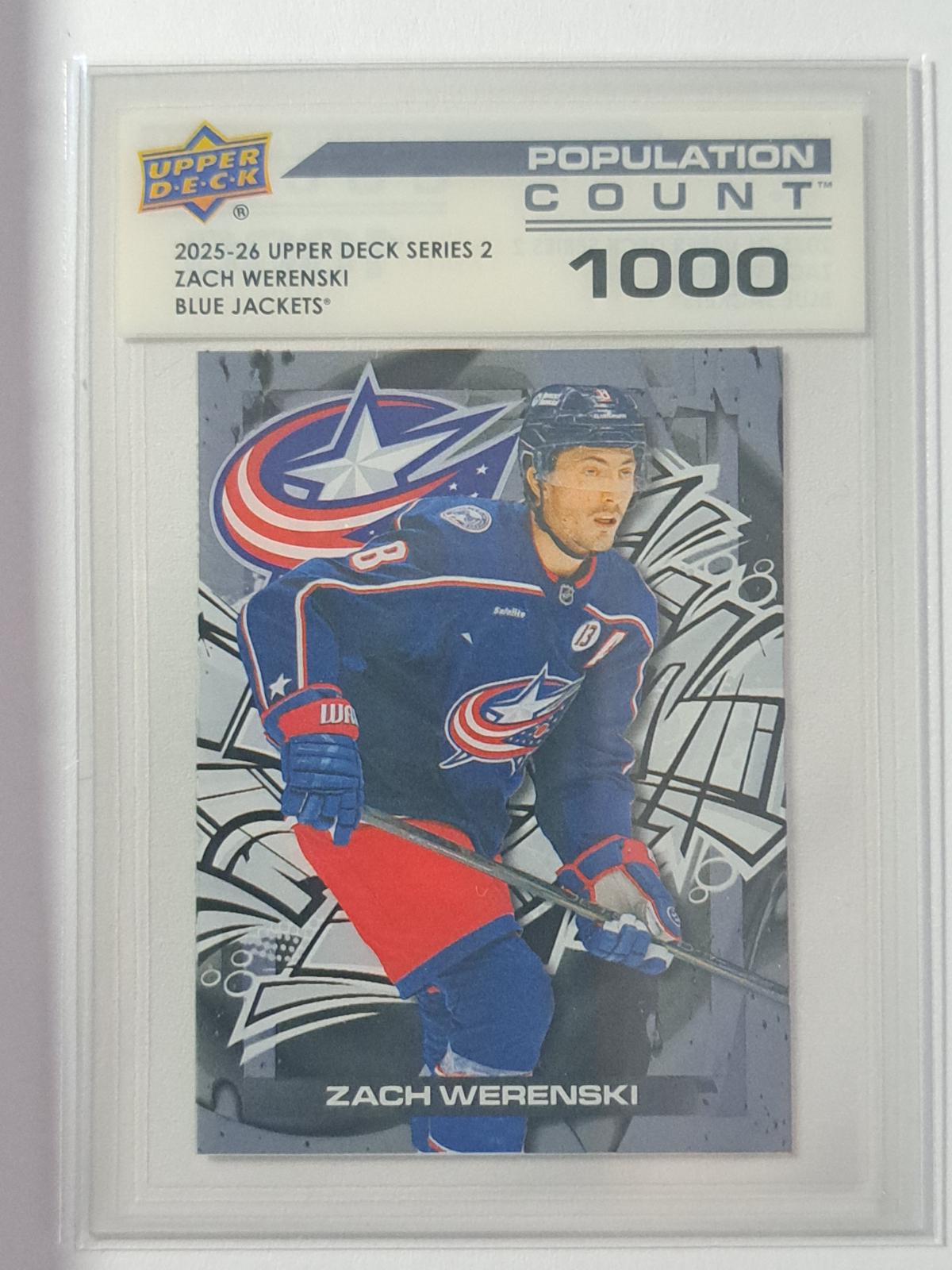 Zach Werenski #PC-33 2025 Upper Deck Series 2 Population Count Hockey