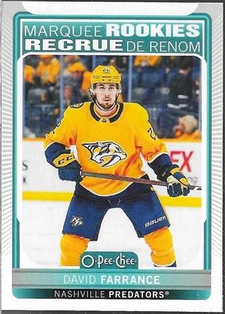 David Farrance #529 Hockey Cards 2021 O Pee Chee