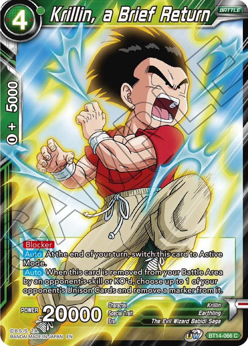 Krillin, a Brief Return BT14-066 Dragon Ball Super Cross Spirits