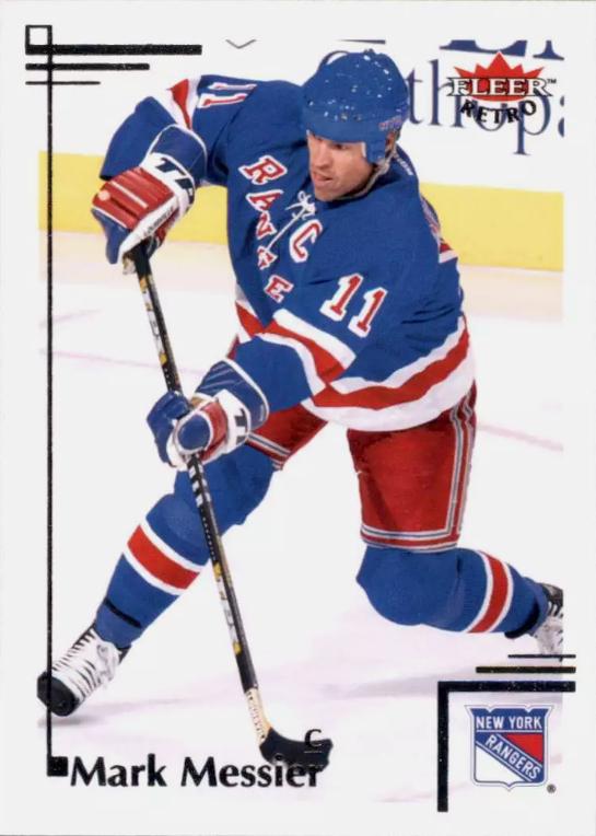 Mark Messier #40 Hockey Cards 2012 Fleer Retro