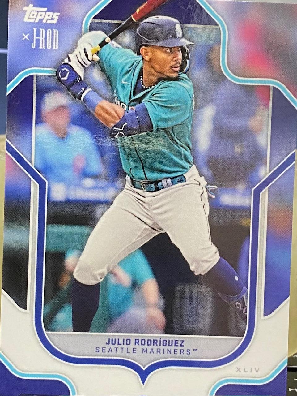 Julio Rodriguez #1 Baseball Cards 2023 Topps x Julio Rodriguez