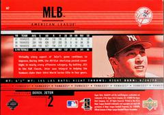 Derek Jeter #87 [Back]  | Derek Jeter Baseball Cards 2000 Upper Deck Hologrfx