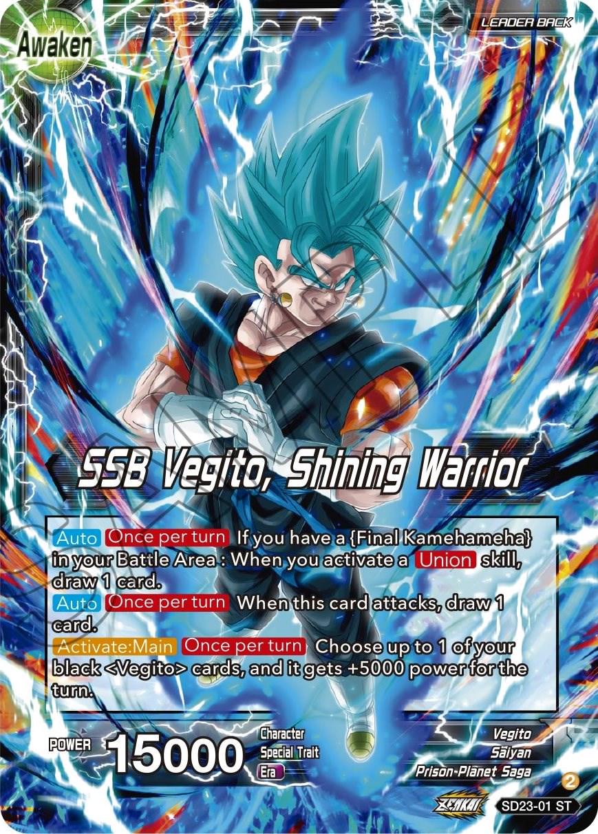 Son Goku & Vegeta // SSB Vegito, Shining Warrior SD23-01 Dragon Ball Super Critical Blow