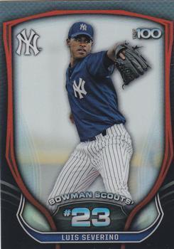Luis Severino #BTP23 Baseball Cards 2015 Bowman Scout's Top 100