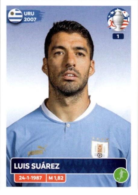 Luis Suarez #URU22 2024 Panini Copa America Sticker Soccer
