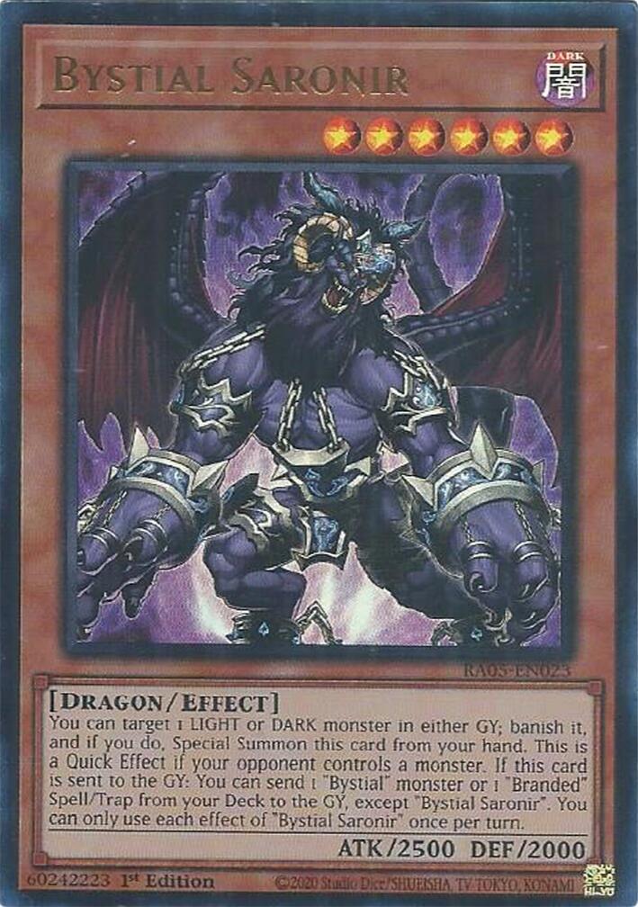 Bystial Saronir [Ultra Rare] RA05-EN023