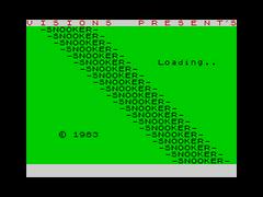 Loding Screen | Snooker ZX Spectrum