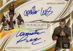 Commander Azeez / Apollo Crews #DA-ACC Wrestling Cards 2022 Panini Immaculate WWE Dual Autographs Prices