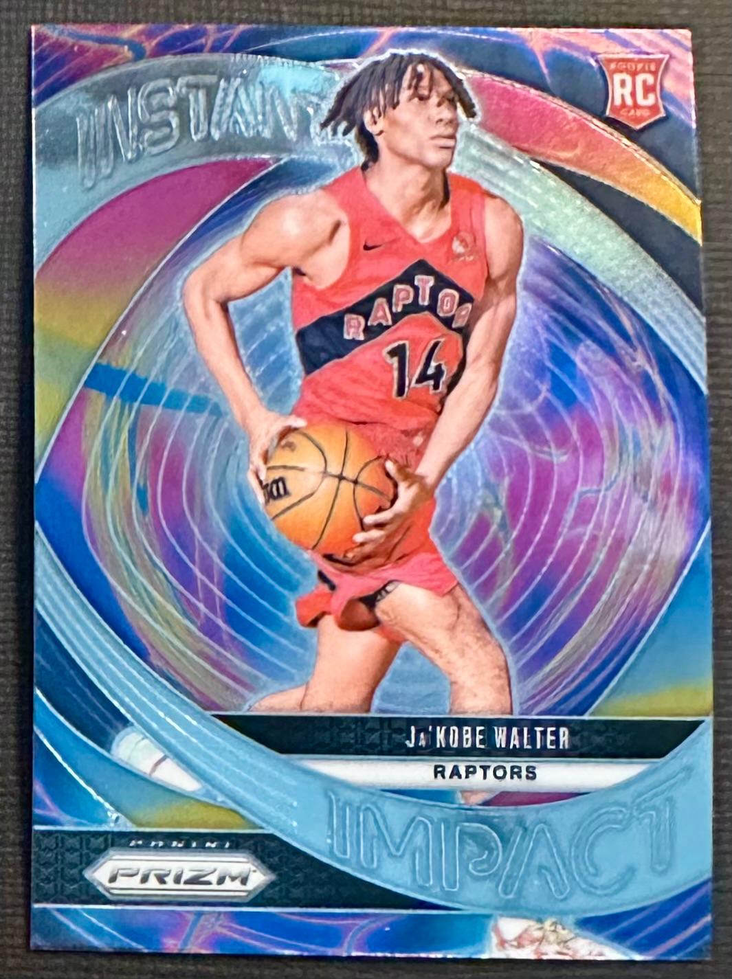 Ja'Kobe Walter #18 Basketball Cards 2024 Panini Prizm Instant Impact