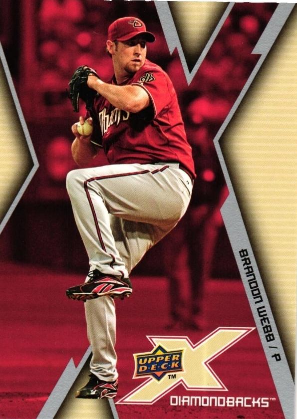 Brandon Webb #3 Baseball Cards 2009 Upper Deck X