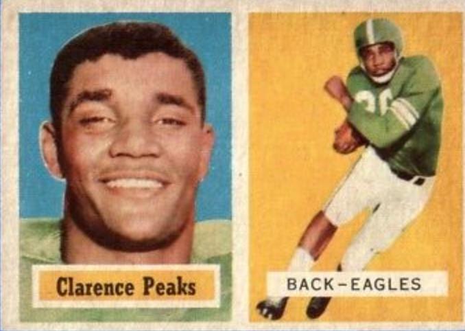 Clarence Peaks #37 Football Cards 1957 Topps