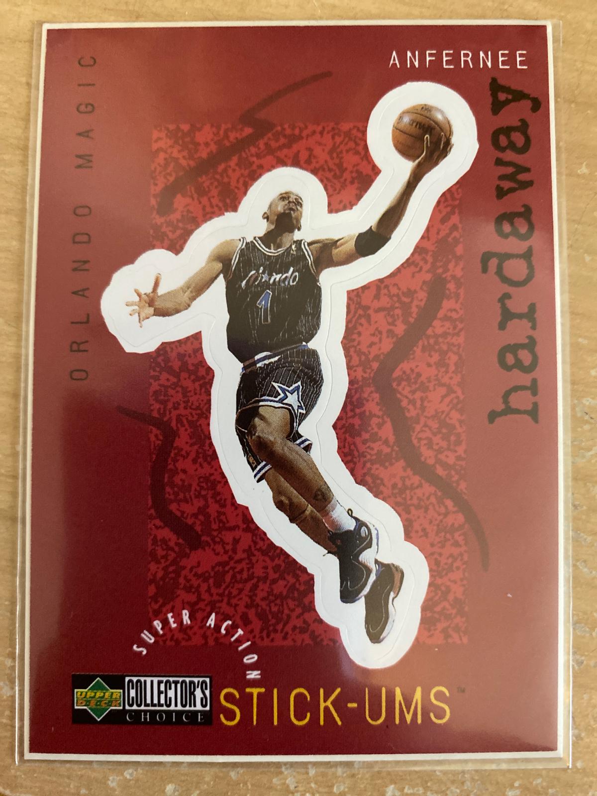 Anfernee Hardaway #S19 Basketball Cards 1997 Collector's Choice Super Action Stick Ums