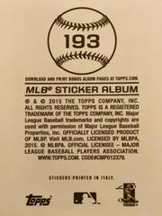 Rear | Mr. Met Baseball Cards 2015 Topps Sticker