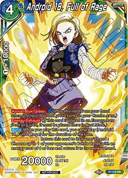 Android 18, Full of Rage P-172 Dragon Ball Fusion World Promos