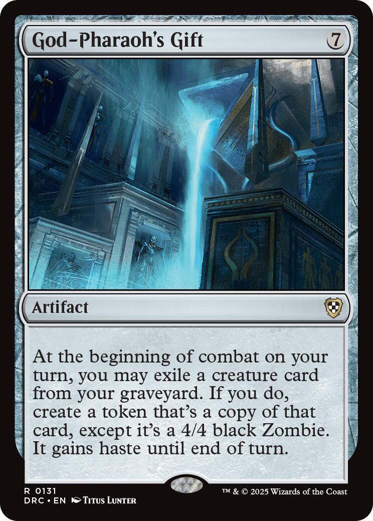 God-Pharaoh's Gift (Magic Aetherdrift Commander)
