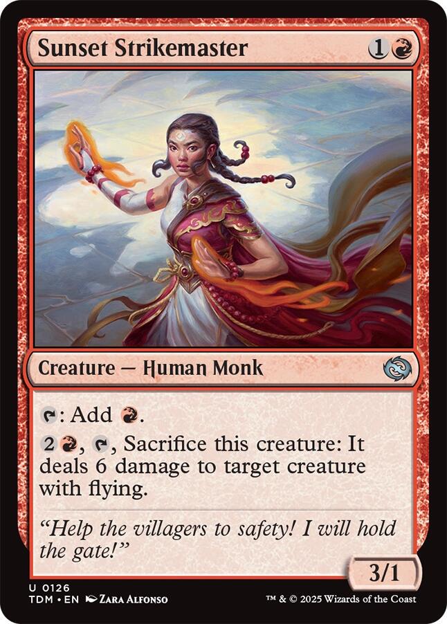 Sunset Strikemaster #126 Magic Tarkir: Dragonstorm