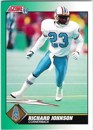 Richard Johnson #229 Football Cards 1991 Score