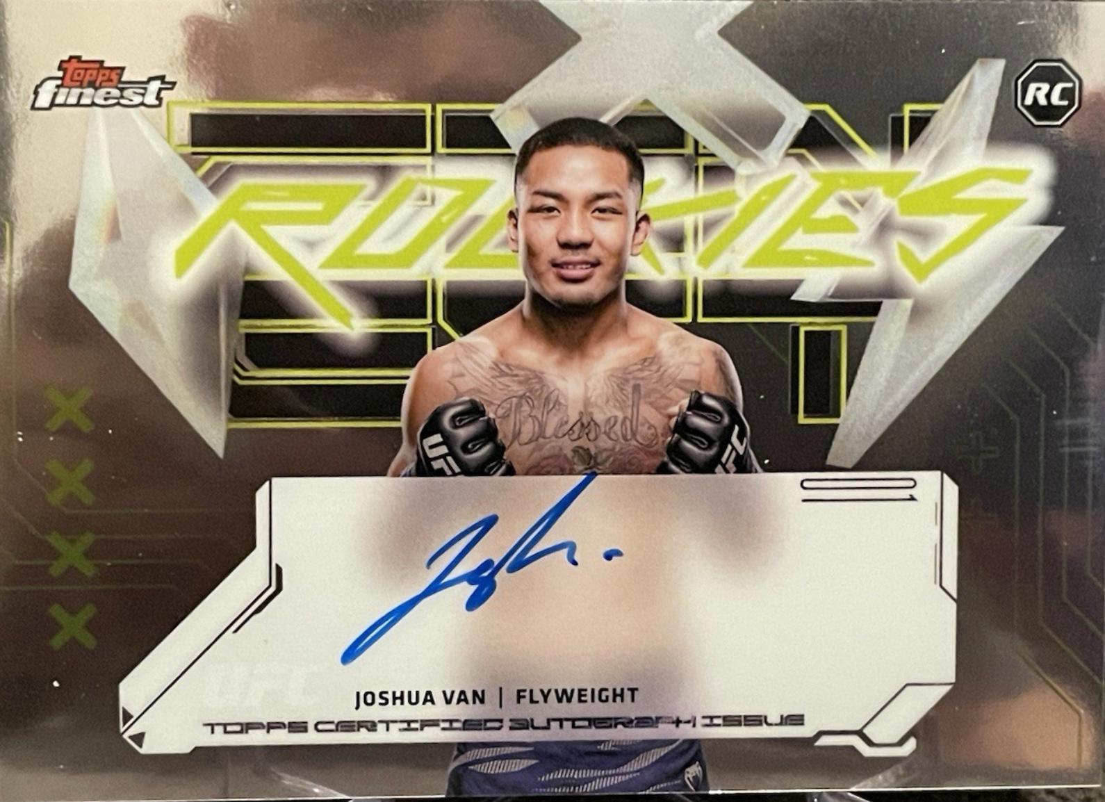 Joshua Van #FRA-JV Prices | 2025 Topps Finest UFC Rookie Autograph 