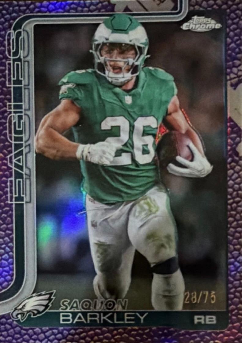 Saquon Barkley [Football Leather Purple] #248