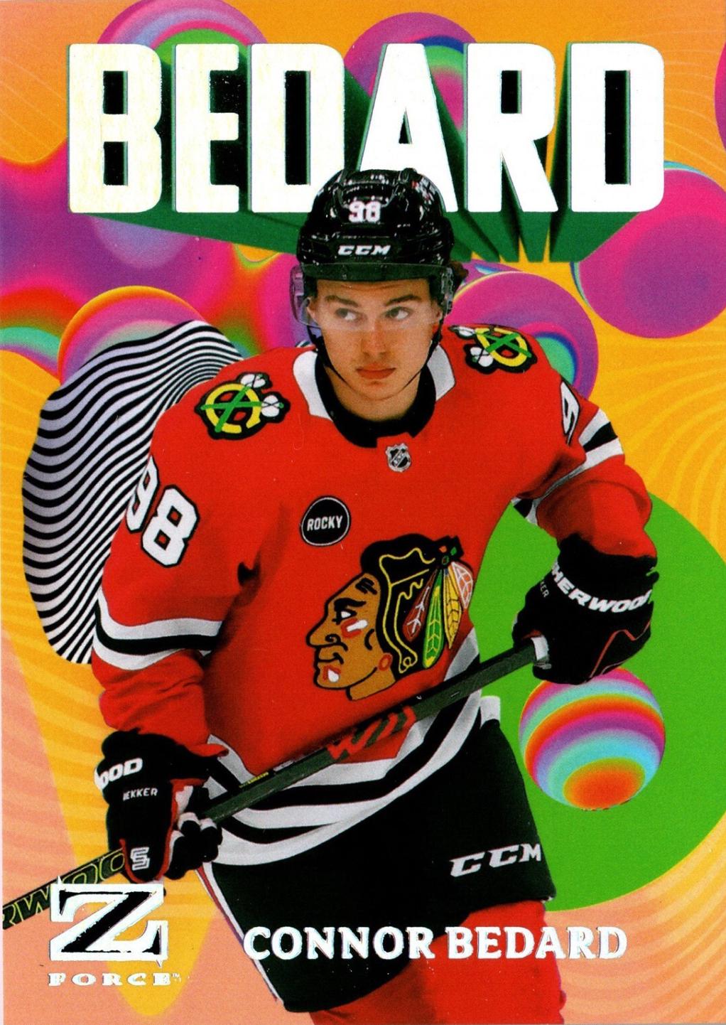 Connor Bedard #50 2023 Skybox Metal Universe Z Force Hockey