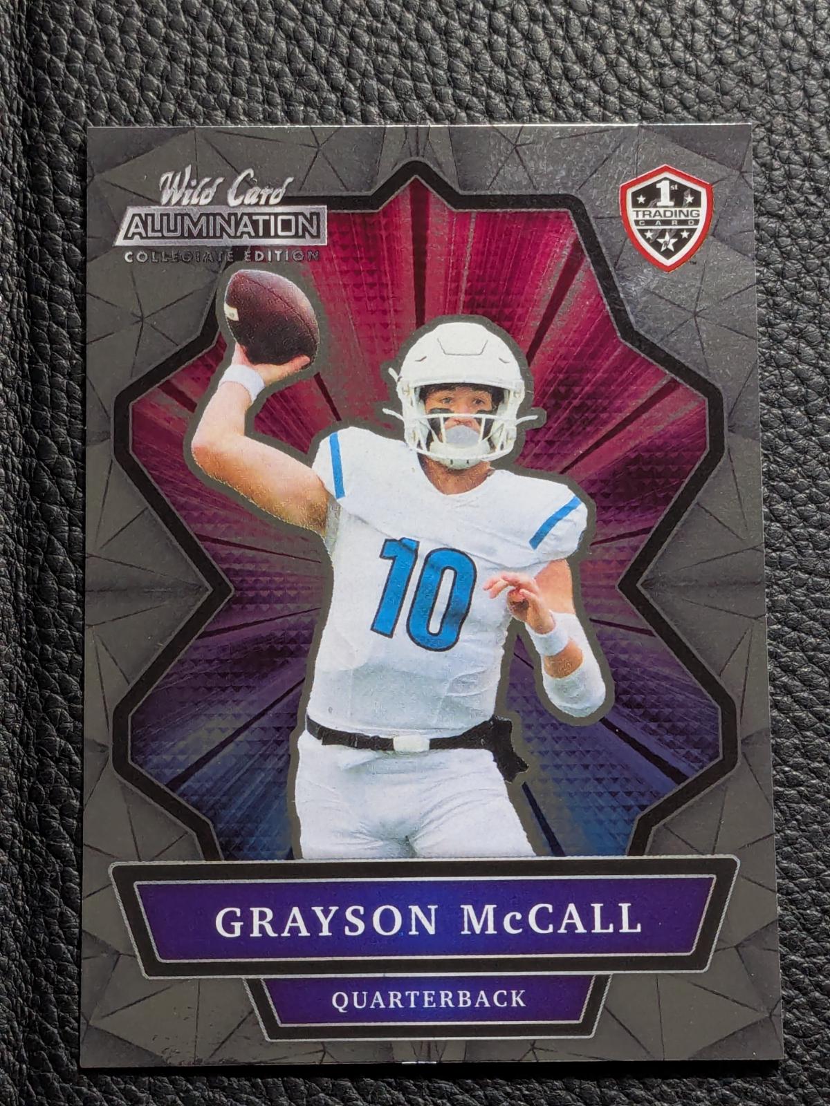 Grayson McCall Football Cards 2021 Wild Card Alumination NIL