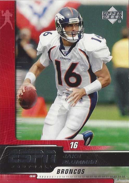 Jake Plummer #30 2005 Upper Deck Espn Football