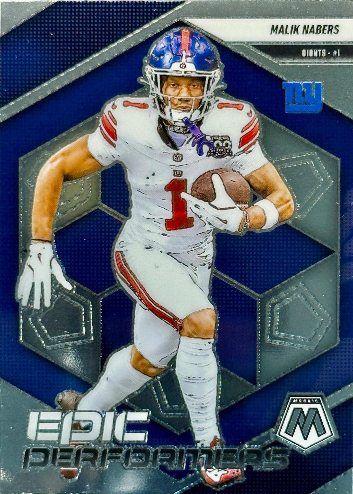 2025 Panini Mosaic Epic Performers Malik Nabers #11 card
