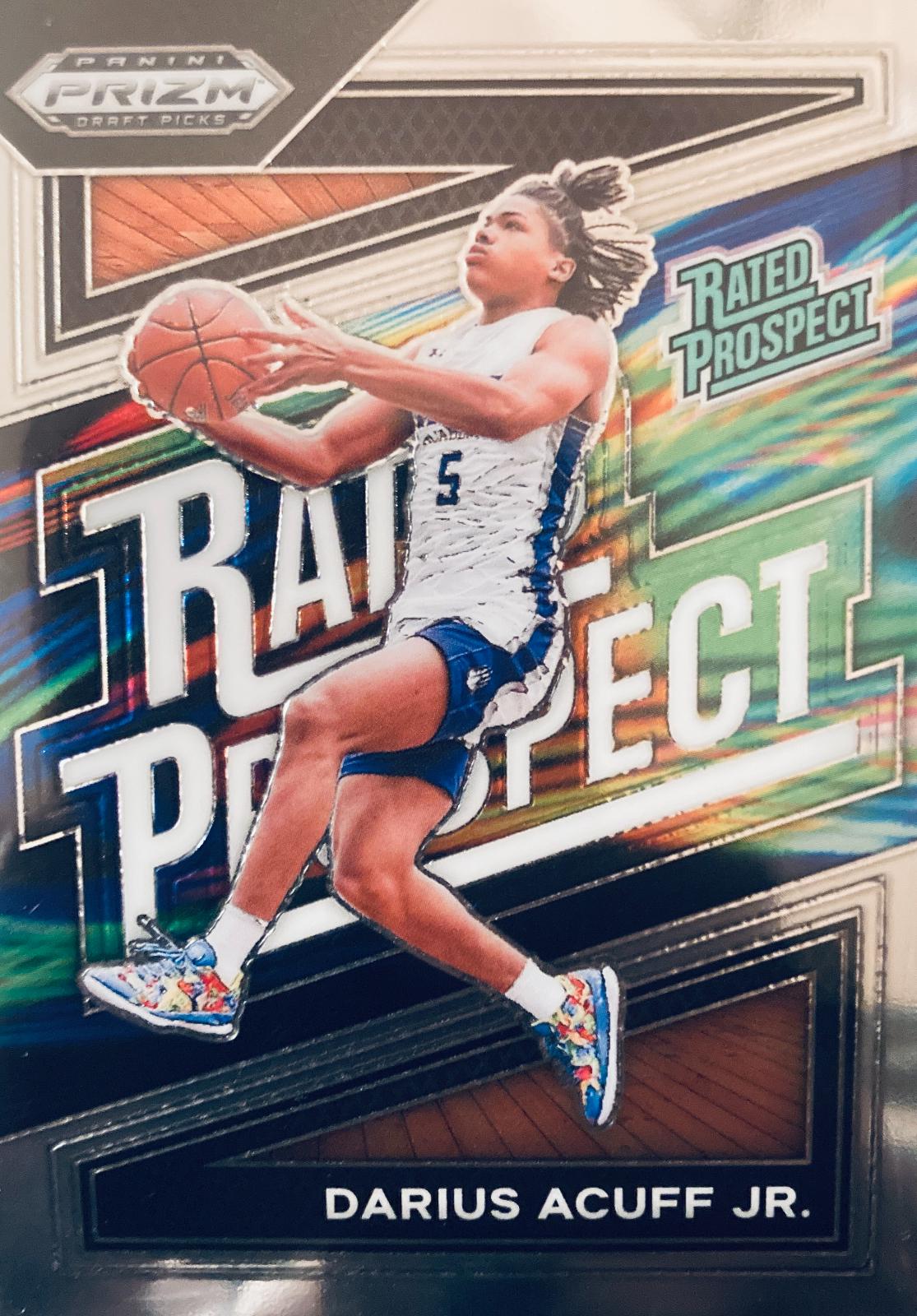Darius Acuff Jr. #7 Basketball Cards 2024 Prizm Draft Picks Rated Prospect