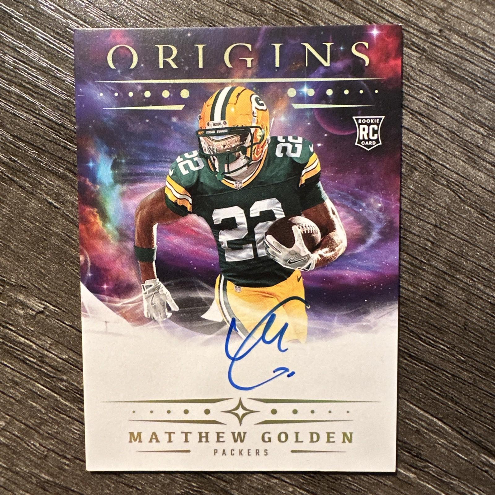 Matthew Golden #101 2025 Panini Origins Rookie Autograph Football