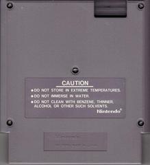 Back Of Game Pak | Clu Clu Land NES