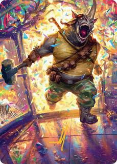 Rocksteady, Rowdy Rhino Art Card