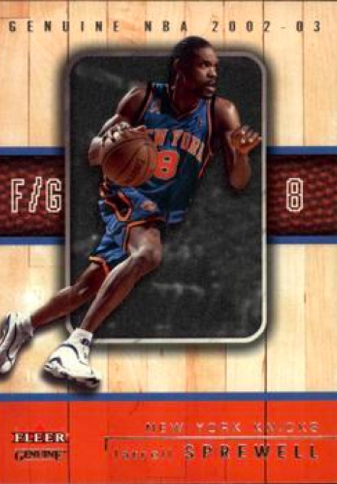Latrell Sprewell #96 2002-03 Fleer Genuine Basketball