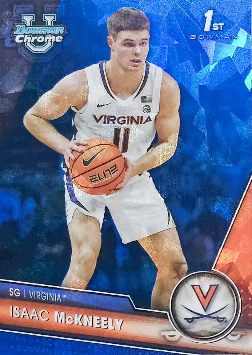 Isaac McKneely #27 2023 Bowman Chrome University Sapphire Basketball
