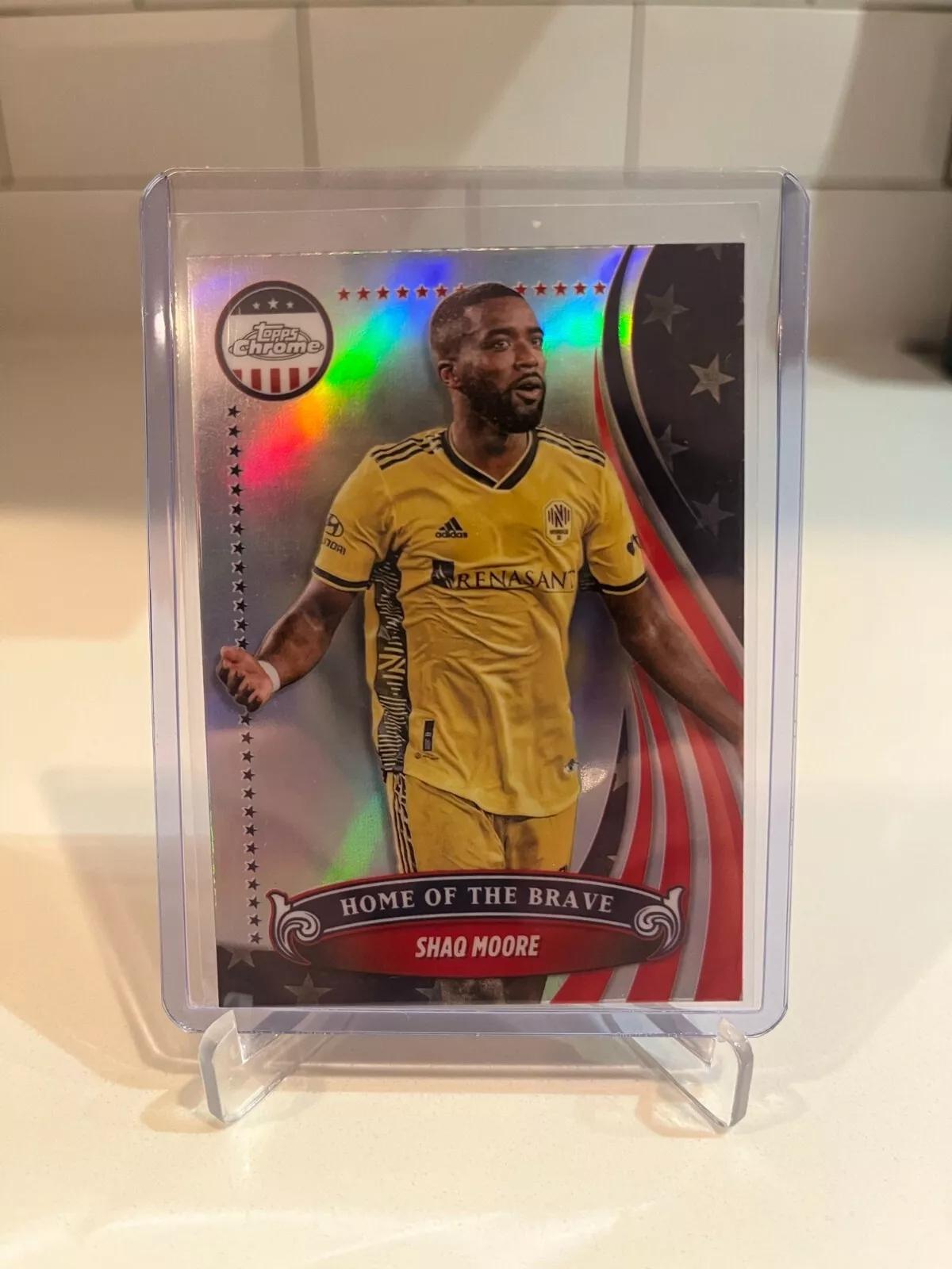 Shaq Moore #BR-13 Soccer Cards 2024 Topps Chrome MLS The Brave