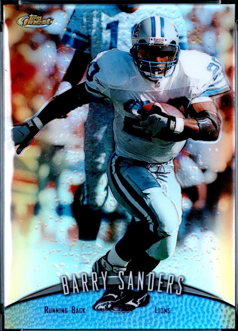 Barry Sanders [Refractor] #270 Prices | 1998 Topps Finest | Football Cards