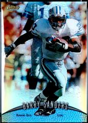 barry sanders rare cards SANDERSREFRACTORRARESPHOFINVESTLIONS Barry Sanders [1000 Stripe] #108