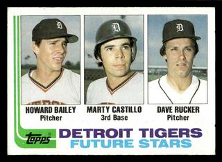 Tigers Future Stars: Howard Bailey / Marty Castillo / Dave Rucker