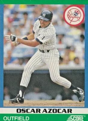 Oscar Azocar #46 Baseball Cards 1991 Score Rising Stars