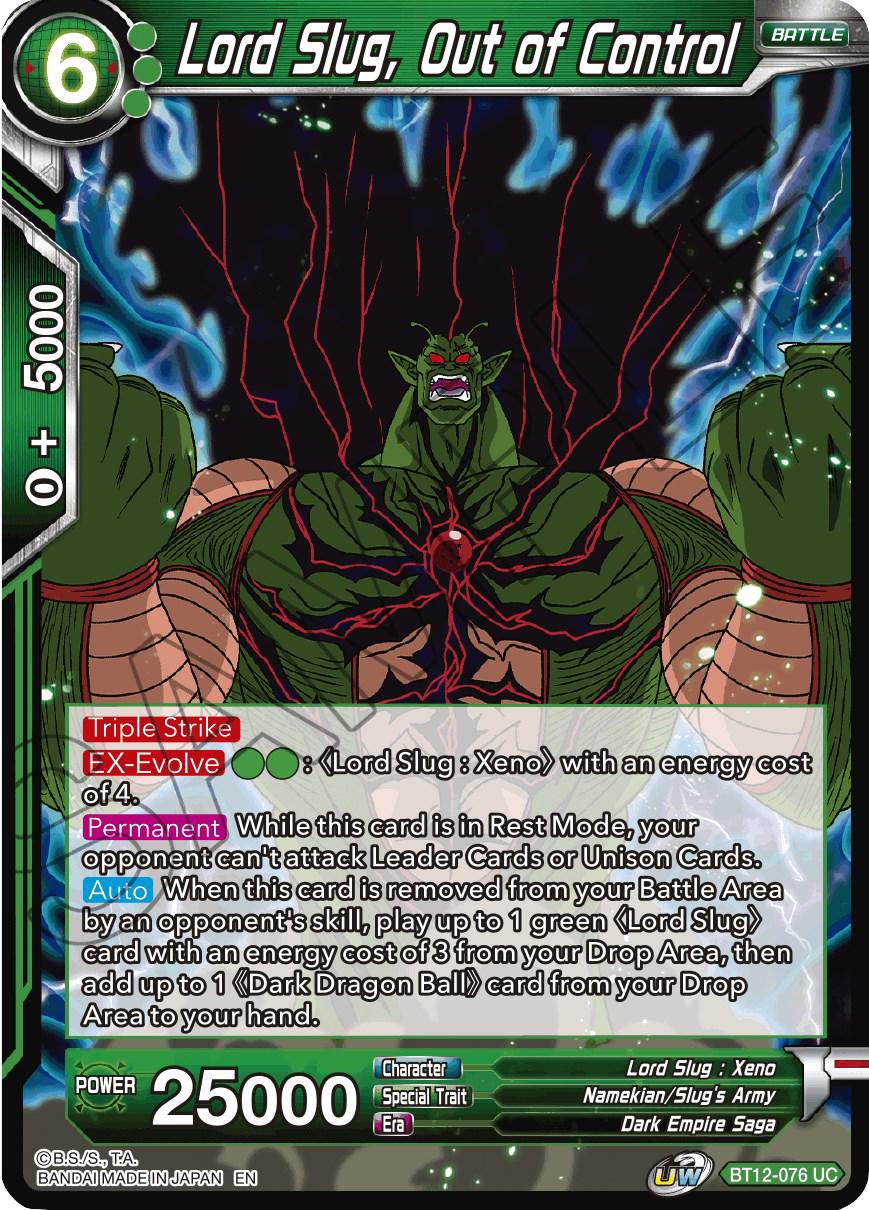 Lord Slug, Out of Control BT12-076 Dragon Ball Super Vicious Rejuvenation
